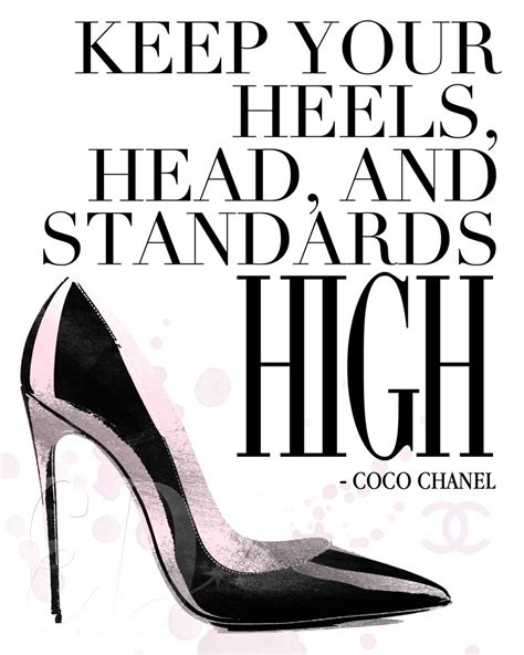 chanel and french quote|coco chanel quotes high heels.